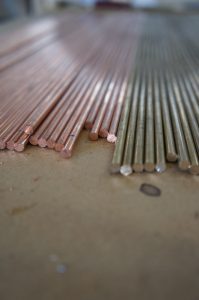 copper and brass bars